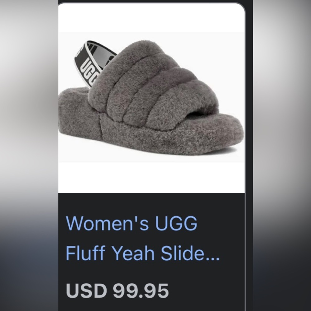 UGG FLUFF YEAH SLIDE SNEAKERS FOR WOMEN size 8, good conditions, I accept offers